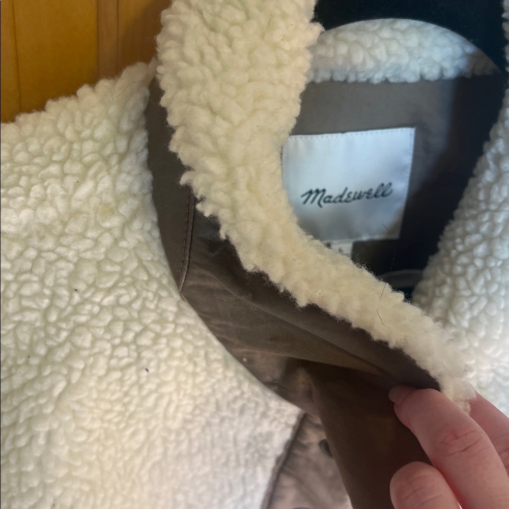 Madewell Cream Teddy Jacket - Picture 8 of 9
